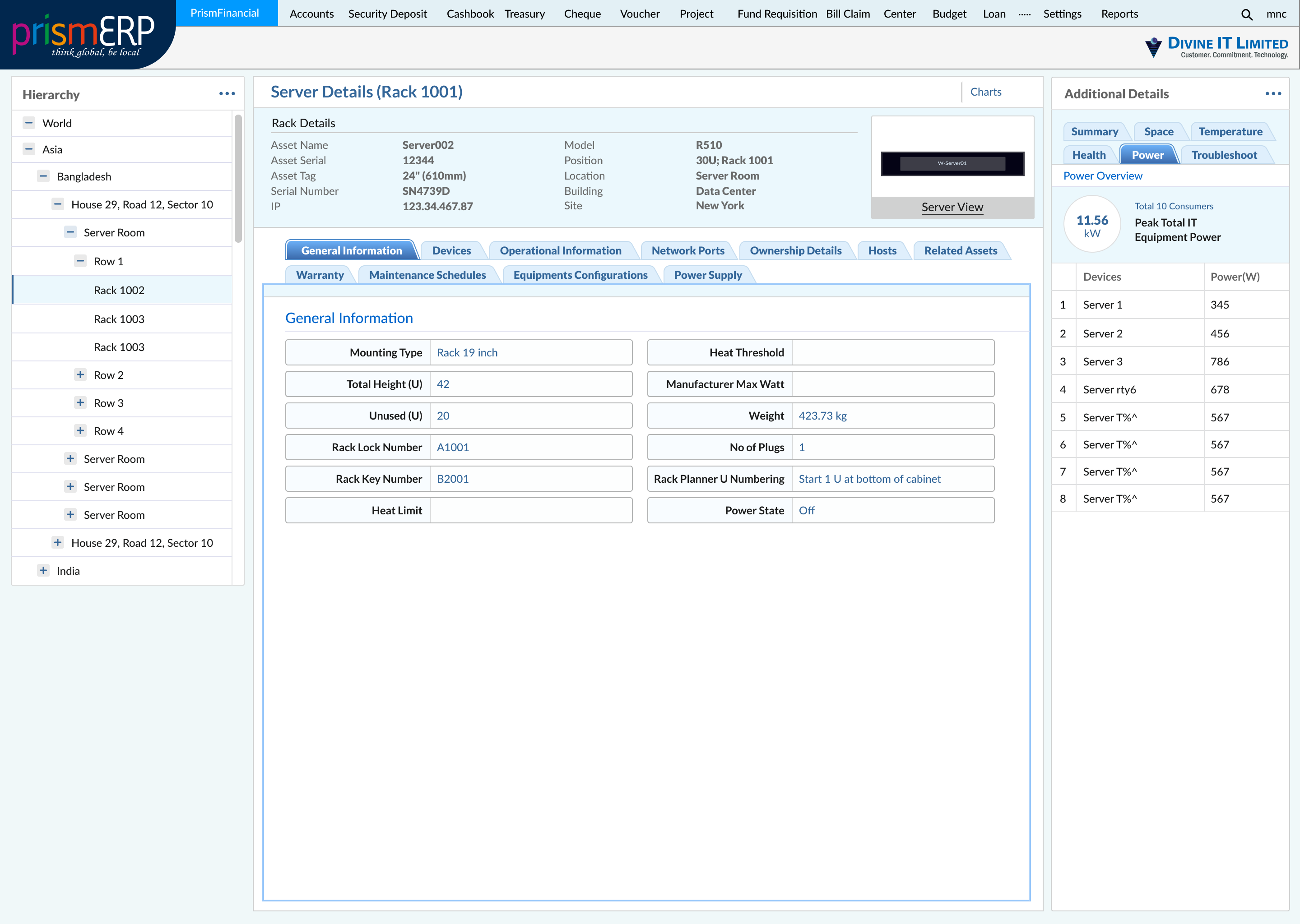 Asset Management PrismDCIM