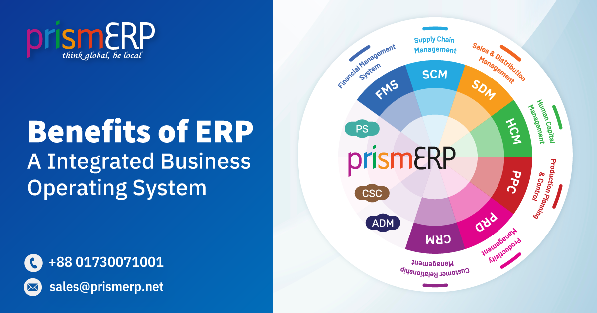 Benefits of ERP - A Integrated Business Operating System