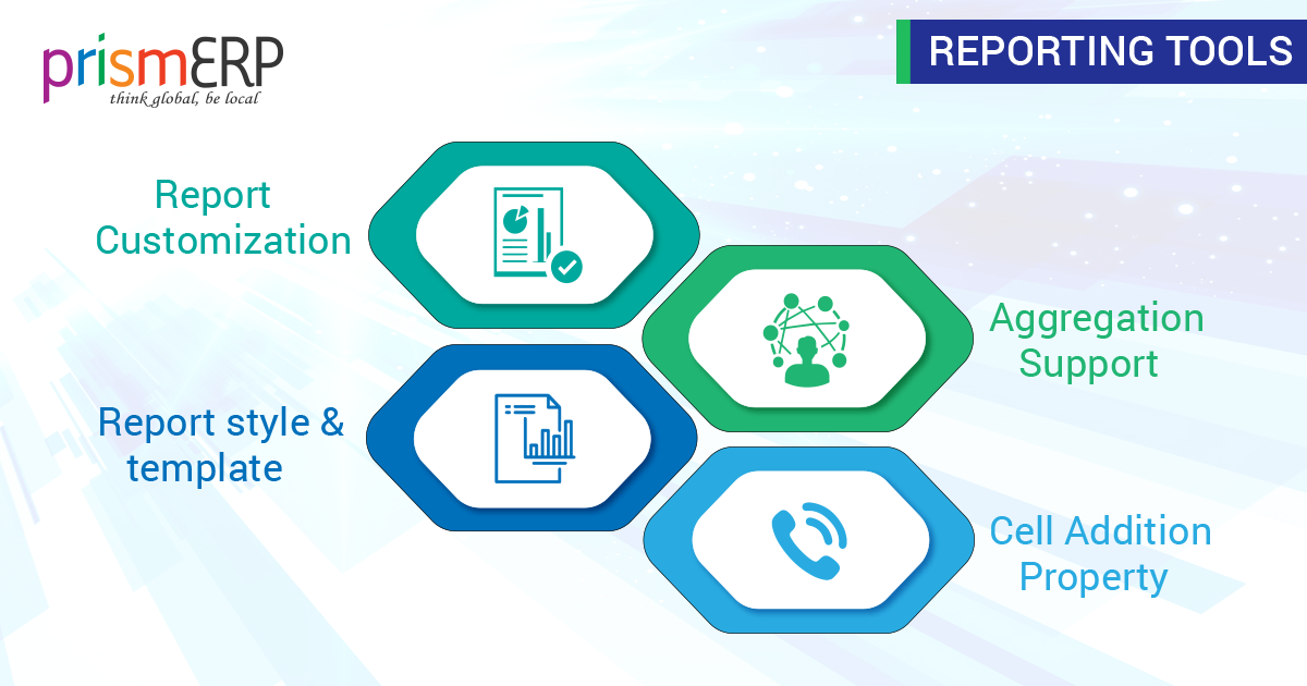 Web based ERP System Reporting tool - PrismERP