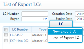 Export lc management